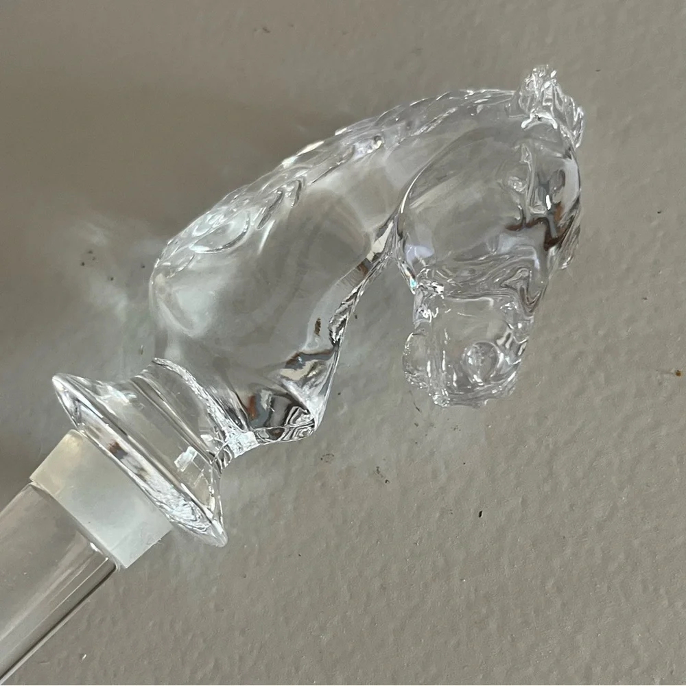 Vintage crystal horsehead